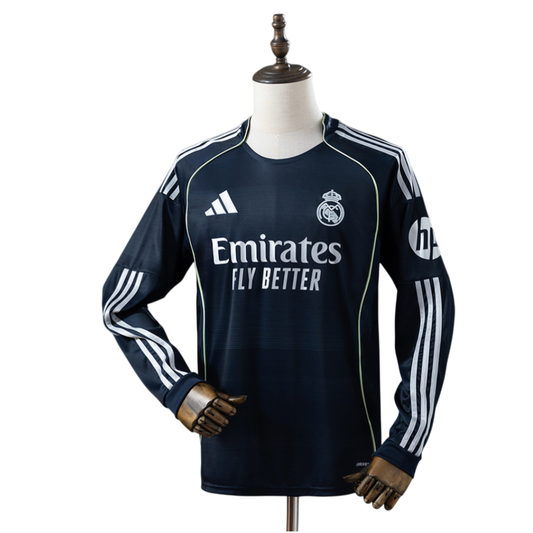 Camiseta Manga Larga Real Madrid 2025/2026 - Visitante