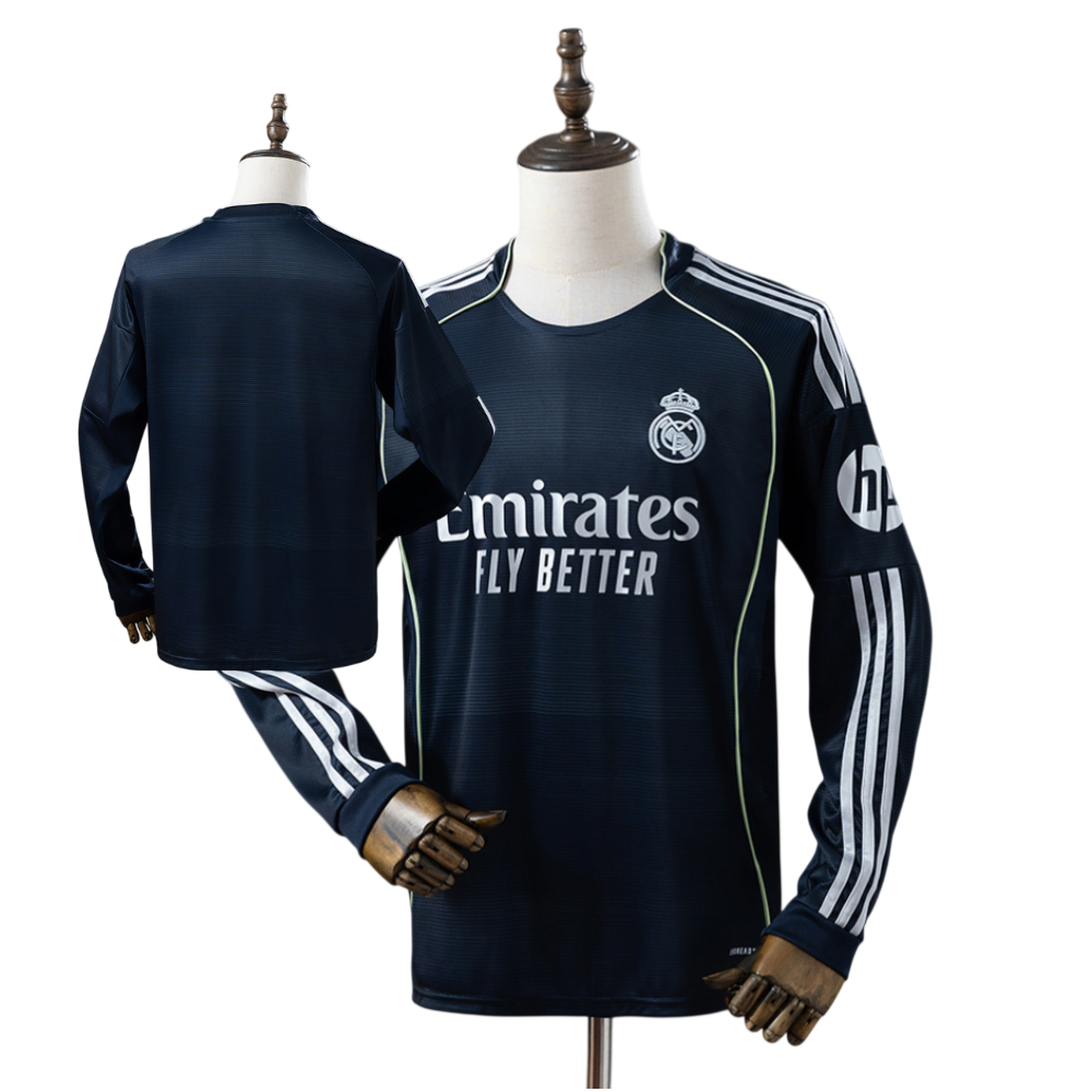 Camiseta Manga Larga Real Madrid 2025/2026 - Visitante