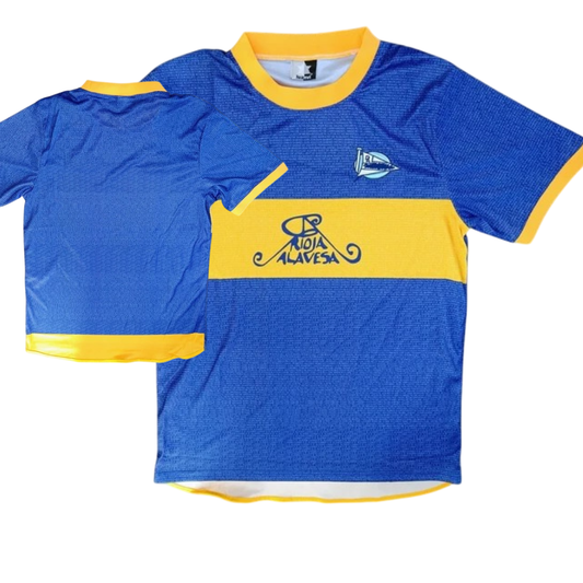 Camiseta Deportivo Alavés 2000/2001 - Local Edición Champions League