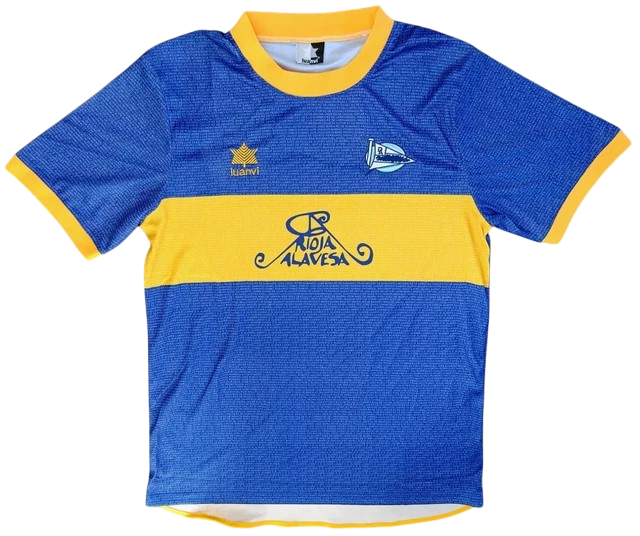 Camiseta Deportivo Alavés 2000/2001 - Local Edición Champions League